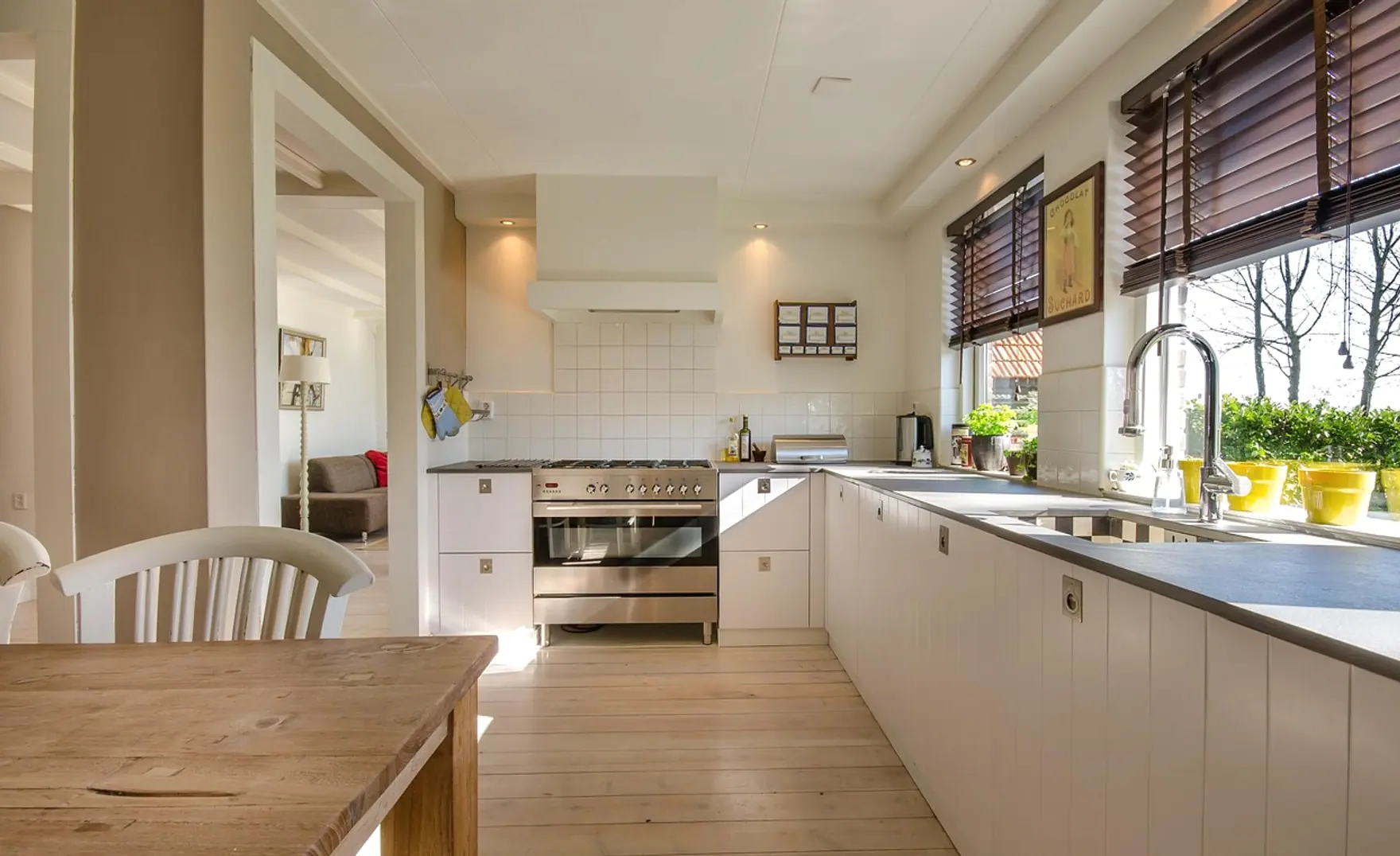 Kitchen, home and interior