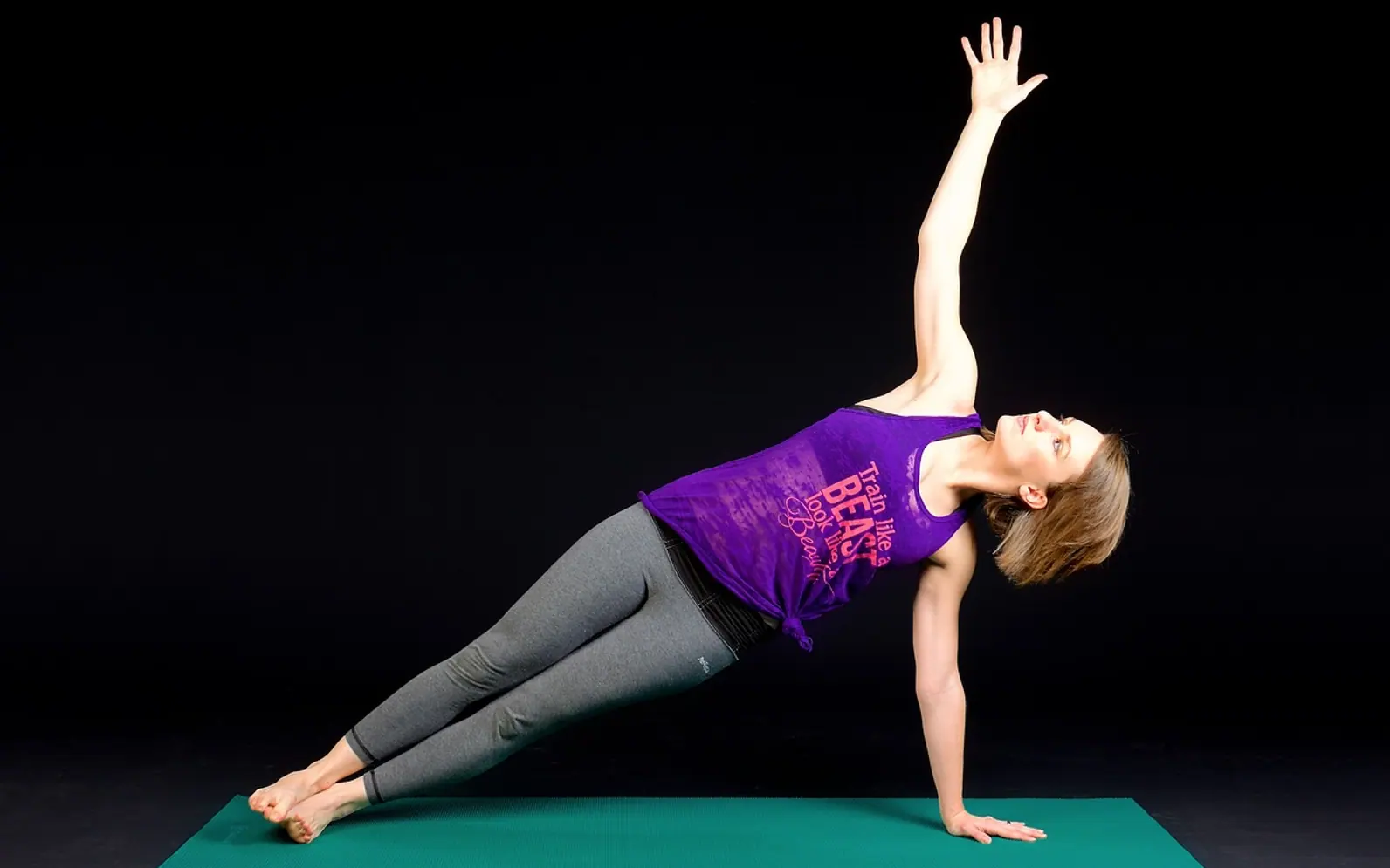 Plank, fitness and muscular