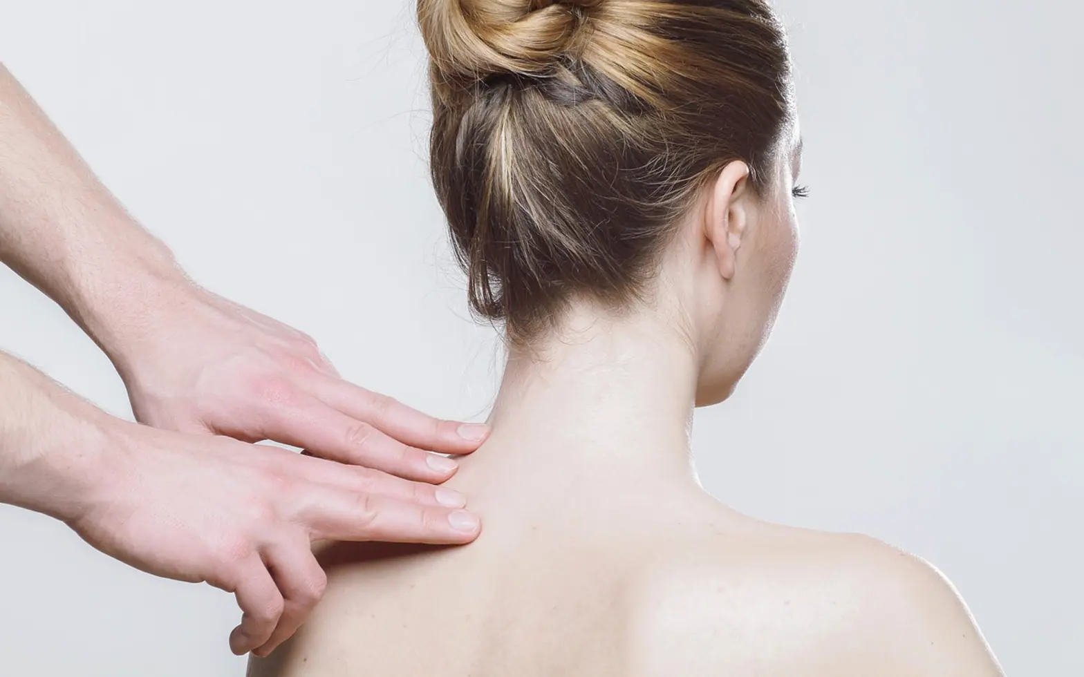 Woman, massage and therapy